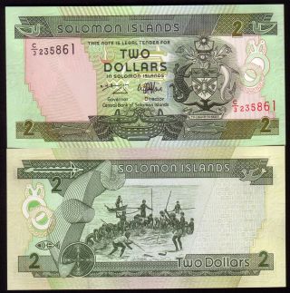 Solomon Islands - Banknote Of 2 Dollars - Nd (1997) - Unc photo