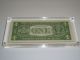 1957 Uncirculated $1 Usa One Dollar Silver Certificate Blue Seal 3/4 Inch Lucite Small Size Notes photo 7