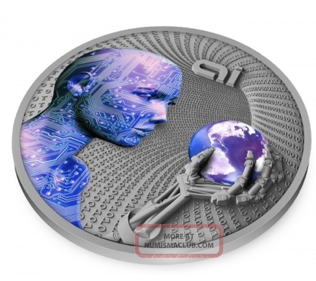 2016 Artificial Intelligence - Code Of The Future 2oz Silver Proof On Australia & Oceania photo