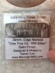 2010 Weed Money Hard Times Token By Daniel Carr Silver Coin Moonlight Exonumia photo 3