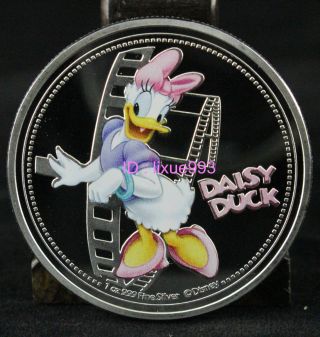 Niue 2017 $2 Disney Mickey & Friends - Daisy Duck 1 Oz Silver Proof Coin photo