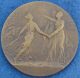 Wwi Wilson Bronze Allegorical Commemorative Medal Medallion Gregoire 1917 Paris Exonumia photo 1