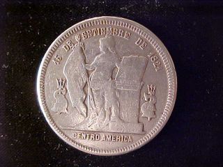 Honduras One Peso 1890 Ex - Mount photo