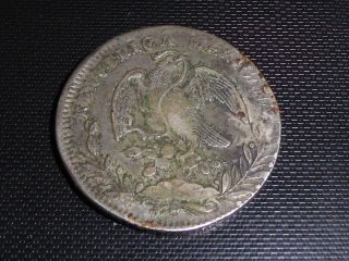 Rare 1834 Zsom Silver Mexican Peso photo