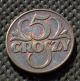 Old Coin Of Poland 5 Groszy 1938 Second Republic (ii Rzeczpospolita) (3) Europe photo 1