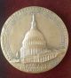 Medallic Art Co.  Us Capitol Cornerstone Commemorative Bronze Medal In Boxes Exonumia photo 1