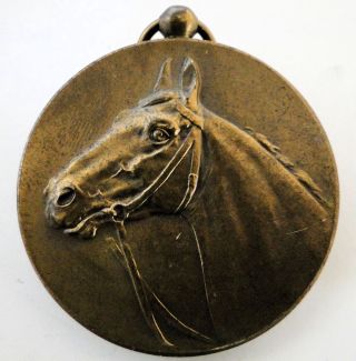 Dutch Bronze Draft Horse Medal photo