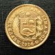 Peru 1914 Gold 1/5 Libra (pound) Unc Gold photo 1