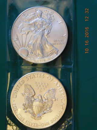 2014 West Point One Troy Ounce.  999 Fine Silver Eagle photo