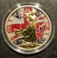 2016 Uk Patriotic Flag Britannia 1oz Silver Coin - 24kt Gold UK (Great Britain) photo 8