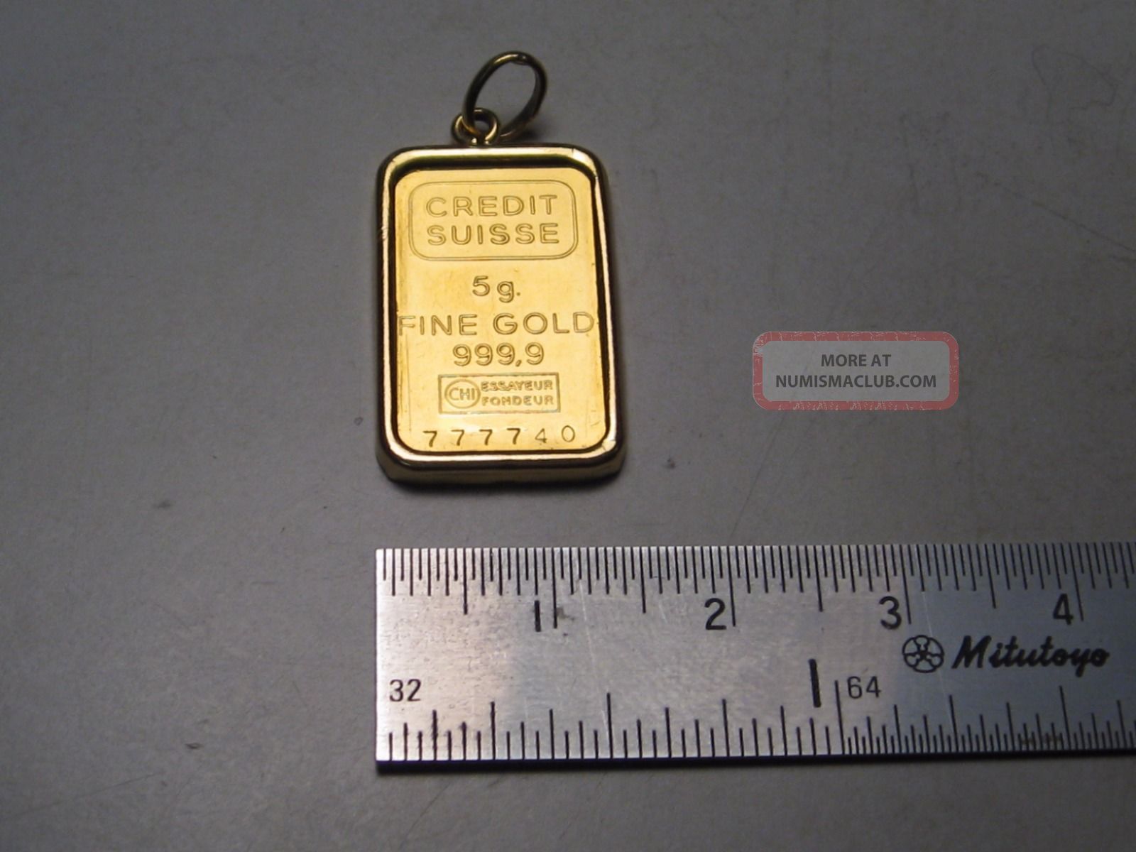 how to check serial number of credit suisse gold bar