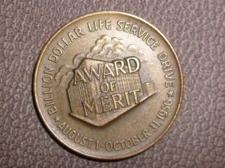 Vintage 1956 Nationwide Insurance Award Of Merit Coin Medallic Art Co.  Vgc Nr photo