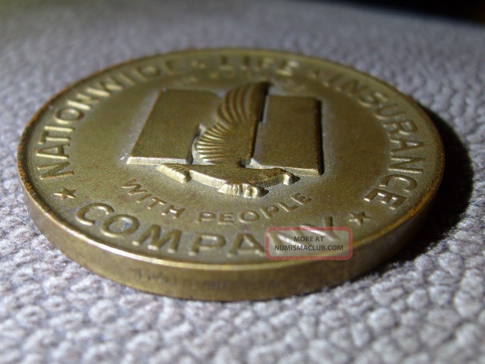 Vintage 1956 Nationwide Insurance Award Of Merit Coin