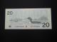 1991 $20 Dollar Bill Bank Note Canada Knight - Dodge Evv9935000 Unc Bird Series Canada photo 3