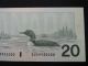 1991 $20 Dollar Bill Bank Note Canada Knight - Dodge Evv9935000 Unc Bird Series Canada photo 5