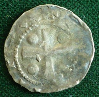 German Unidentified 10 - 14th Century With Crosses And Letters Silver Coin photo