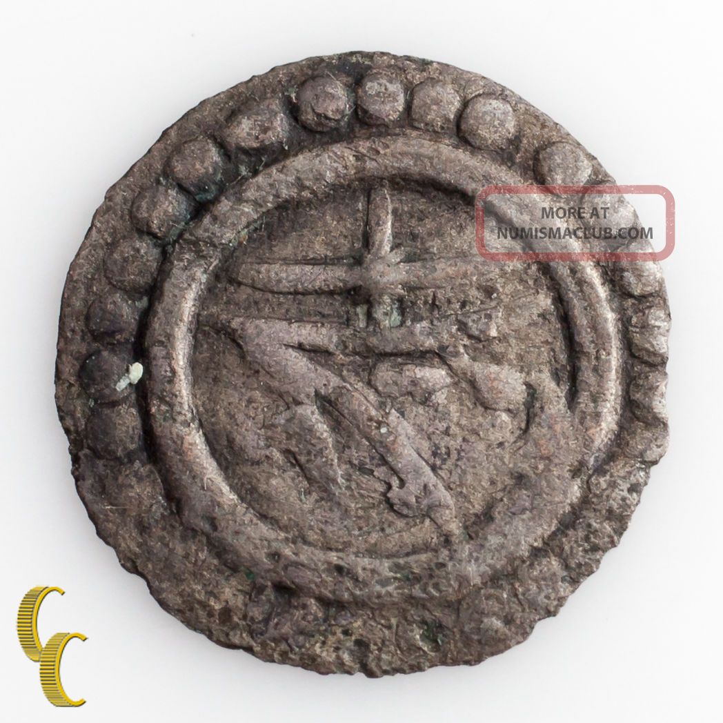1542 - 1570 Silver Bracteate Johann Rudolph Murbach & Luders France Coin (vf) Coins: Medieval photo