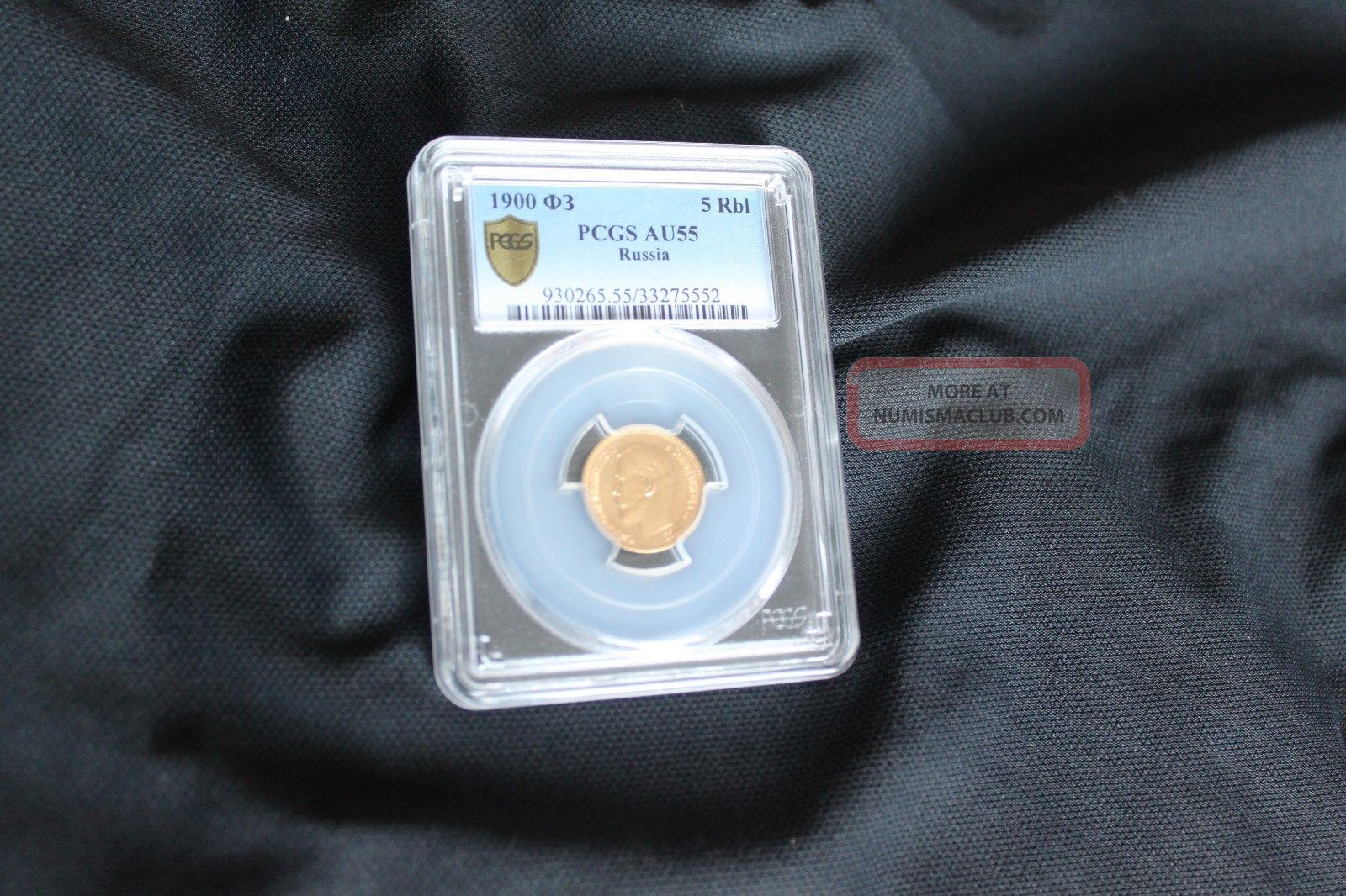 Russia 1900 5 Rouble Gold Pcgs Secure Au55 Czar Nicholas Ii Empire (up to 1917) photo