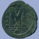 Justinian I Æ Follis Constantinople 542/543 18.  01 G/35.  58 Mm Anc13668.  16 Coins: Ancient photo 1