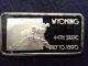 Wyoming 44th State 1 Oz.  999 Fine Silver Bar 50 States Series Silver photo 2