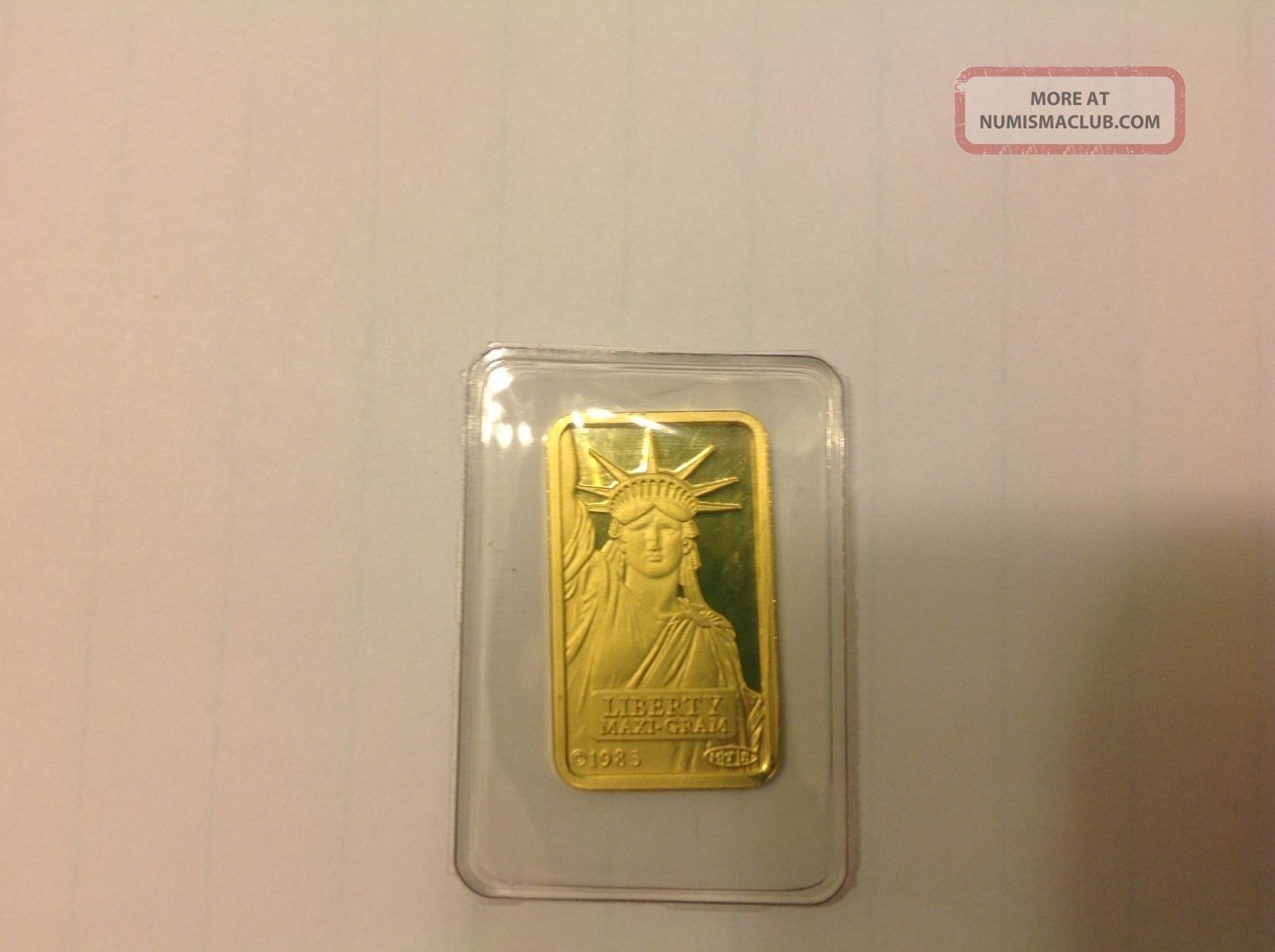 10g credit suisse gold bar with statue of liberty