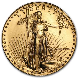 1986 1 Oz Gold American Eagle Coin - Brilliant Uncirculated photo