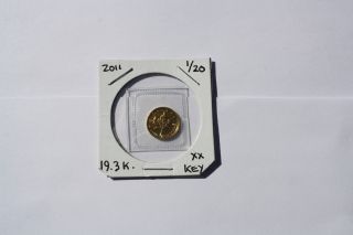 2011::::canada 1/20 Oz Gold Maple Leaf::::key::low Mintage photo