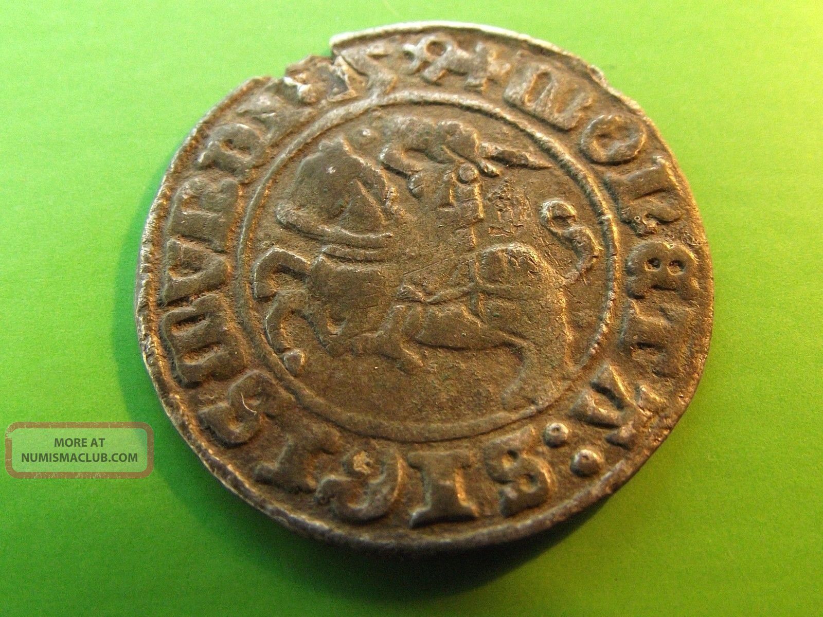 Lithuania Poland 1509 Silver 1/2 Grosz Sigismund Old Medieval Coin Magni 15o9 Coins: Medieval photo
