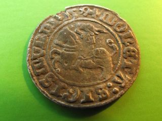Lithuania Poland 1509 Silver 1/2 Grosz Sigismund Old Medieval Coin Magni 15o9 photo