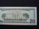 2009 $20 Us Dollar Bank Note Je 92988929 E Radar / 3 Digit Bookend Bill Usd Cu Small Size Notes photo 8