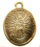 Patroness Virgin Mary & Saint Lambert - & Rare Antique Medal Pendant Exonumia photo 2