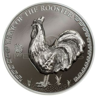 Mongolia 2017 500 Togrog Year Of The Rooster 1oz Silver photo