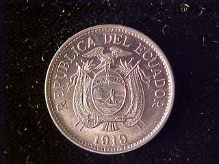 Ecuador Five Centavos 1919 Choice Bu photo