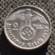 Old Silver 2 Reichsmark Coin Nazi Germany Swastika 1937 F Stuttgart Third Reich Germany photo 1