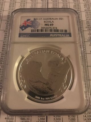 2011p Australia S$1 Koala Ngc Ms - 69 photo