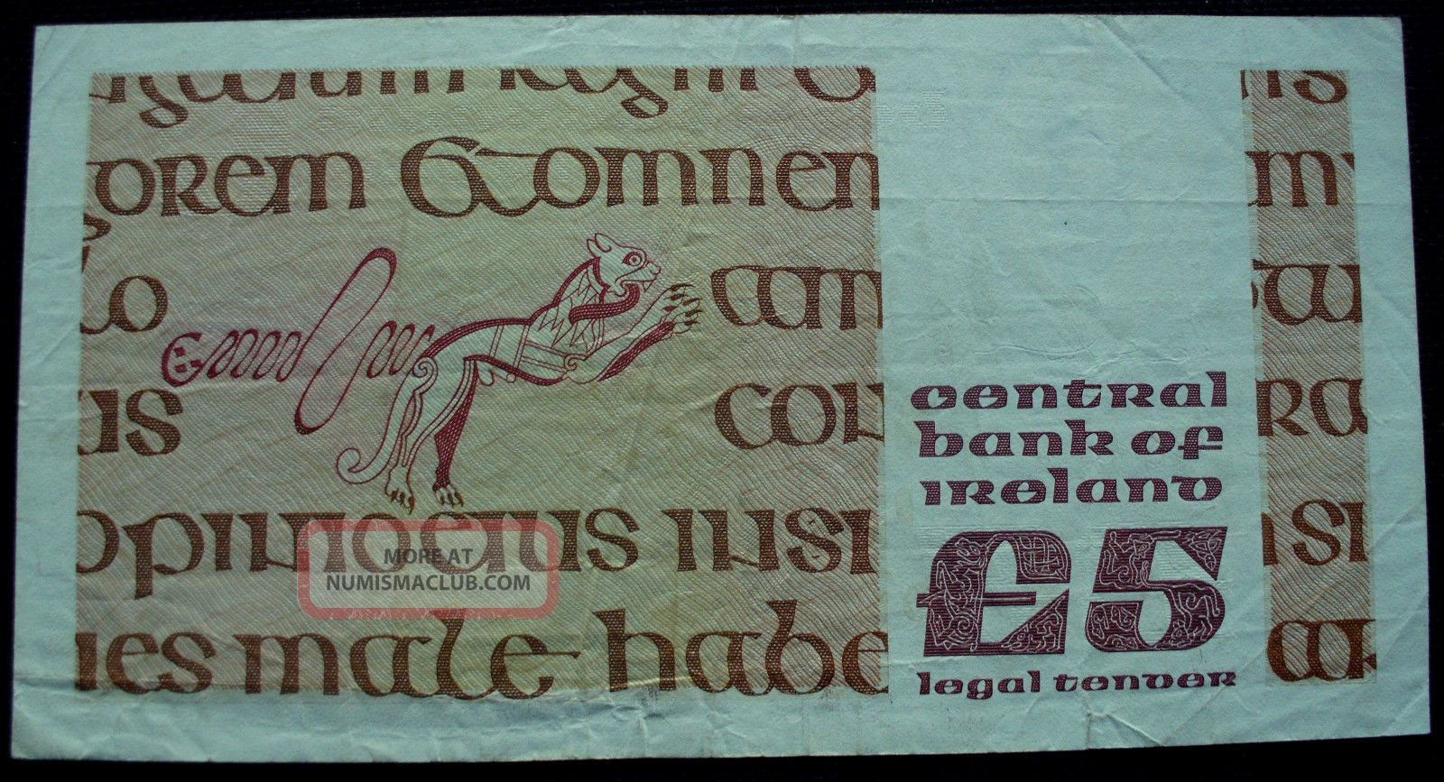 central bank of ireland 5 pound note value