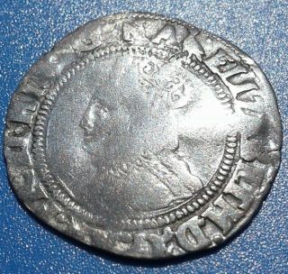 Queen Elizabeth I 1568 A.  D England Tudor Period Silver Groat Coin Very Rare photo