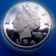 1999 Norfed Liberty Proof 1 Oz.  999 Silver - Rare 2nd Year Issued Norfed Silver photo 3
