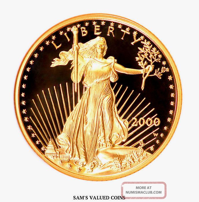 2000 - W American Gold Proof Eagle $10 Ngc Pf70 Ultra Cameo - 1/4 Oz Gold