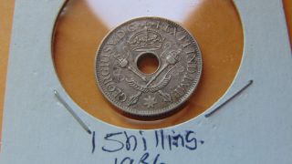 1936 Guinea Silver Shilling Coin photo