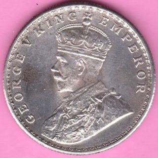 British India - 1919 - King George V - One Rupee - Rarest Silver Coin - 18 photo