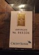 1985 Credit Suisse - Liberty Mini - Gram  2 Gram 9999 Fine Gold Bar Nr Gold photo 1