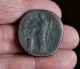 Big Antoninus Pius - Salus Feeds Serpent.  140 - 144 A.  D.  23.  3g,  32.  5mm Sestertius Coins & Paper Money photo 2