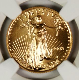 1998 $10 American Gold Eagle Ngc Ms69 Better Date photo