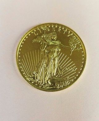 2007 American Gold Eagle,  1/2 Oz.  Fine Gold,  $25 Bullion Coin photo