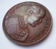 Antique King Of Thailand Rama V Bronze Medal Exonumia photo 2