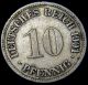 Germany 1901 - G 10 Pfennig German Empire Coin (rl 1357) Empire (1871-1918) photo 1