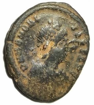 Ancient Roman Empire Bronze Coin Honorius 394ad - 423ad Crowned By Victory photo