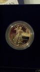 1986 W Us $50 (1 Oz) Proof Gold American Eagle (age) W/box & Gold photo 1