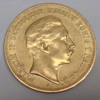 Germany 1903 Prussia Ten 10 Gold Marks Kaiser Wilhelm Ii photo
